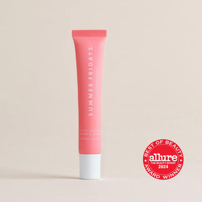 Summer Fridays Lip Butter Balm - Conditioning Lip Mask and Lip Balm for Instant Moisture, Shine and Hydration - Sheer-Tinted, Soothing Lip Care - Pink Sugar (.5 Oz)