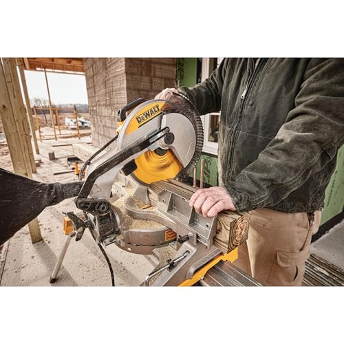 DEWALT 12-Inch Miter Saw, 15-Amp, Single Bevel, Compound (DWS715)