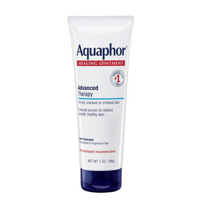 Aquaphor Healing Ointment - Dry Skin Moisturizer - Hands, Heels, Elbows, Lips - 7 oz. Tube