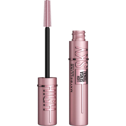 Maybelline Lash Sensational Sky High Washable Mascara Makeup, Volumizing, Lengthening, Defining, Curling, Multiplying, Buildable Formula, Very Black, 1 Count