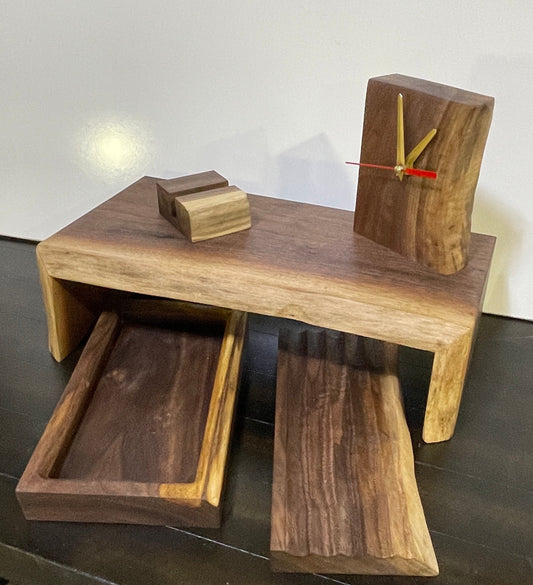 Black Walnut Office Desk Collection